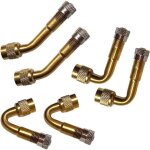 6 pi�ces prolongateur de valve pneu avec adaptateur raccord - extension � 45�, 90�, 135� - embout de ...