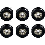 6 pices roulette porte baie vitree coulissante, roulettes rechange pour porte moustiquaire, coulissante ...