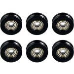 6 pi�ces roulette porte baie vitr�ee coulissante, roulettes rechange pour porte moustiquaire, coulissante ...