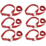 6 pi�ces sangle d'arrimage, sangles de fixation r�glables cliquet, sangle porte velo attelage set de ...