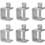 6 pi�ces serre joints c 30mm, pince c acier inoxydable 304 r�glable plage de serrage 0 - 25mm pour soudage ...