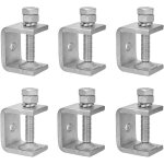 6 pi�ces serre joints c 30mm, pince c robuste acier inoxydable 304 r�glable plage de serrage 0 - 25mm ...
