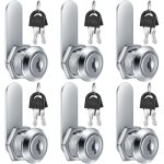 6 pices serrure de bote aux lettres, 16mm serrure  came, serrure de scurit avec cls pour barillet ...