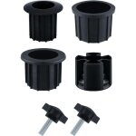 6 pi�ces umbrella stand parts, accessoires pied parasol avec fil de serrage bouton noir accessoires parasol ...