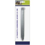 6 piq corniere acier 23cm halfround 24cm