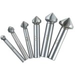 6 tlg 90� 3 flute kegelsenkersatz anfassen versenkbohrer 1 / 4  6 - kanntschaft senker senkbohrer versenker ...
