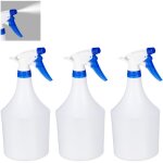 6 vaporisateurs pour plantes, buse rglable, pulvrisateur d'1 litre, plastique, blanc - bleu