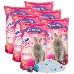 6 x 5 litres de litire pour chat lyra pet lyra power silica silicate