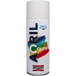 6 x acrilcolor smalto spray bianco ral9010 400ml 3931