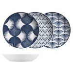 6 x assiettes creuses jakarta - 20cm - porcelaine - h&h