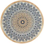 6 x assiettes plates byzance - porcelaine - 20cm - novastyl