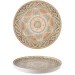 6 x assiettes plates celest - 21cm - porcelaine - rinart