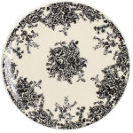6 x assiettes plates florali - 19. 5cm - gr�s - novastyl