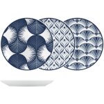 6 x assiettes plates jakarta - 19cm - porcelaine - h&h