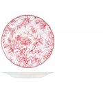 6 x assiettes plates primerose 22 cm - porcelaine - h&h