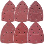 60 papiers verre pour ponceuse mouse - 105x152mm 11 trous - grain 40 - 240 - bois et surfaces diverses ...