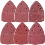 60 papiers verre pour ponceuse mouse - 105x152mm 11 trous - grain 40 - 240 - bois et surfaces diverses ...