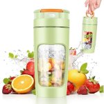 600 ml blender portable, mixeur portable pour smoothie, 20000 tr / min puissant mixeur smoothie avec ...