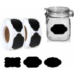 600 pcs �tiquettes bocaux cuisine etiquette confiture �tiquette ardoise pour bocaux confiture, 2 rouleau ...