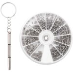 600 pcs / set petites vis en acier inoxydable 12 sortes d'assortiments de noix electroniques + tournevis ...