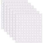 600 pi�ces double face rond, ruban double face transparent rond, autocollant adh�sif rond, adh�sif amovible ...