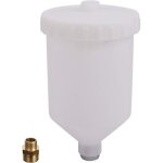 600ml remplacement de la casserole du godet du pistolet pulvrisateur de peinture par gravit, blanc