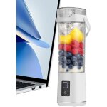 600ml waterdichte glas persoonlijke mixer, draadloze oplaadbare model met gietmond en dichtheidscover ...