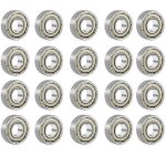 608 zz roulement � billes m�tal double blindage roulement skate pour roller, skateboard, longboard, waveboard ...