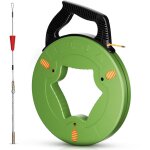 60m aiguille electricien, 4mm tire fils electrique, tire fil cable avec ressorts de guidage pour installation ...