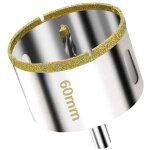 60mm scie cloche diamant avec foret guidage de centrage, foret tr�pan diamant pour verre, carrelage, ...