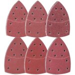 60pcs papier de verre pour ponceuse mouse - papier a poncer 105x152 mm papier abrasif poncage 11 trous ...