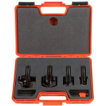 615. 004. 01 coffret 4 fraises p / portes avec couteaux hw.