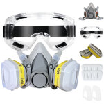 6200 masque respiratoire chimique demi - masque anti - poussi�re masque � gaz industriel pour peinture ...