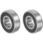 6204 - 2rs 20x47x14mm billes roulements x 2pcs carbone acier pour machines et outils, [double scell] ...