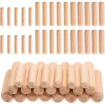 650 pi�ces goujons chevilles en bois 6x30 / 8x40 / 10x40 mm, cheville de meuble, chevilles cannel�s en ...