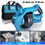 650rpm kit de furet d�boucheur de canalisations sans fil pour long flexible spiral� de �19 - 85mm, outil ...