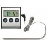 65x71x17. 5 mm thermom�tre de cuisson des aliments avec fonction de minuterie d'alarme, jauge de temp�rature ...