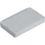 66016 bac � charni�re esd (l x l x h) 136 x 87 x 19 mm gris 1 pc(s) - alutec