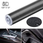 6d film autocollant �tanche de voiture adh�sif vinyle en fibre de carbone, imperm�able antiadh�sive pour ...