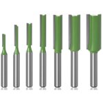 6mm fraise dfonceuse droite, 7 pices mches de routeur droites fraise  tranchants droits jeu de mors ...