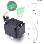 6pcs 12v 30a fusible relais commutateur harnais ato / atc lame fusible, 5 broches spst automobile relais ...