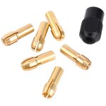 6pcs 1mm - 3. 2mm mandrins pinces fixation serrage avec 1pc ecrou noir tournevis pour perceuse foret