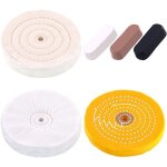 6pcs 6 pouces professional polissage roues de polissage avec 3 couleurs kit de compos�s de polissage, ...