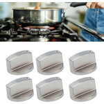 6pcs 8mm bouton rotatif bouton de commande en alliage de zinc remplacement pour cuisini�re � gaz four ...