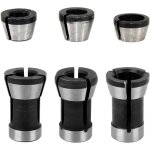 6pcs adaptateur pince de serrage fraise defonceuse 6mm 6. 35mm 8mm mandrin de fraiseuse collet mandrin ...