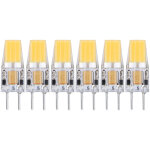 6pcs ampoule cob 5w gy6. 35 12v ac / dc �conomie d'�nergie pour plafonnier salon, lumi�re led silicone ...