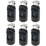 6pcs e14 bougie ampoule titulaire base de lampe en plastique support de douille de lampe pour fabrication ...