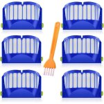 6pcs filtre pour irobot roomba 600 604 605 606 610 612 614 615 616 620 621 626 627 630 631 632 639 640 ...
