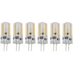 6pcs gy6. 35 ampoules led 5w ac 12v blanc chaud 2700 � 3000k blanc 6000 � 6500k 500lm 72led ampoules ...