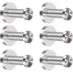 6pcs pat�re murale inox crochets porte manteau crochet peignoir serviette crochets patere salle de bain ...